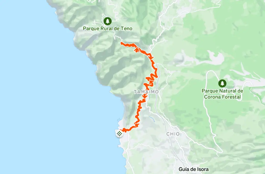 Route to Masca Village